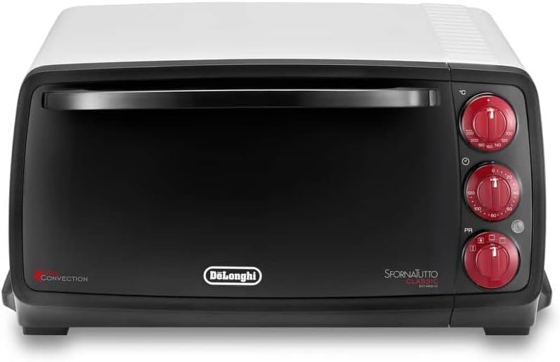 De'Longhi Backofen, 14 Liter, Schwarz/Weiß/Rot, De EO14902.W Elektro