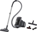 Electrolux Staubsauger, 1,8 Liter, 750 W, Schwarz/Grau, Ec41-4T Ease C4 beutelloser, 80 Dezibel, Stahl, Schwarz
