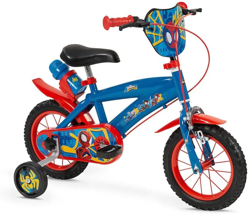 Toimsa Fahrrad, 30,5 cm, Blau/Rot/Schwarz, Spiderman Huffy (3/5 Jahre)