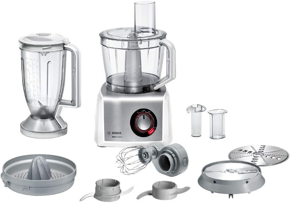 Bosch Standmixer, 3.9 Liter, Weiß/Edelstahl, MC812S820 MultiTalent 8/1.250 Watt / /Multizubehör