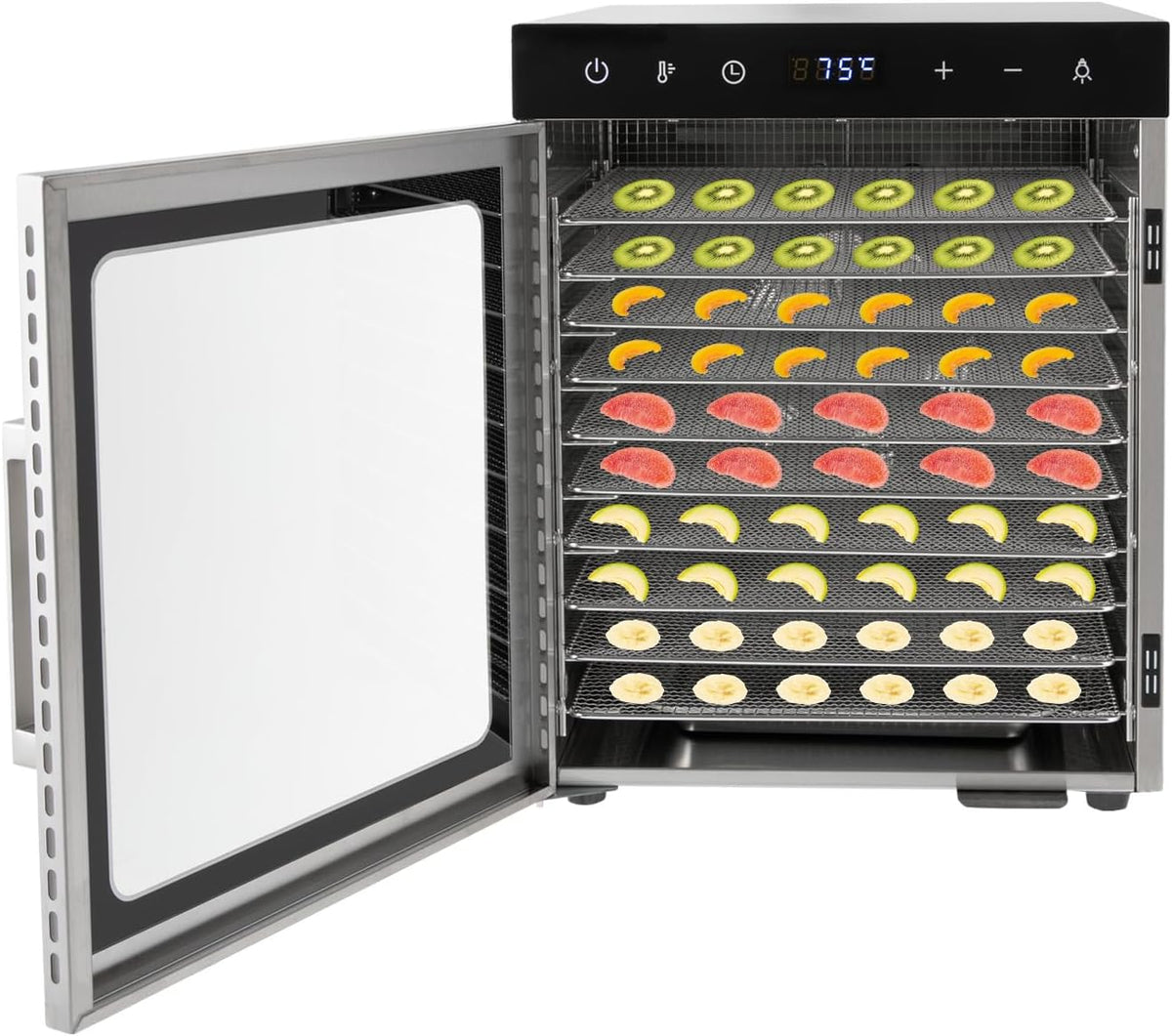 MccoMMon Küche Haushalt & Wohnen,Elektrische Küchengeräte,Spezialgeräte, Etwa 45-55 dB, 36 L/9.5gal, 800 W, 800 W, Silber/Schwarz