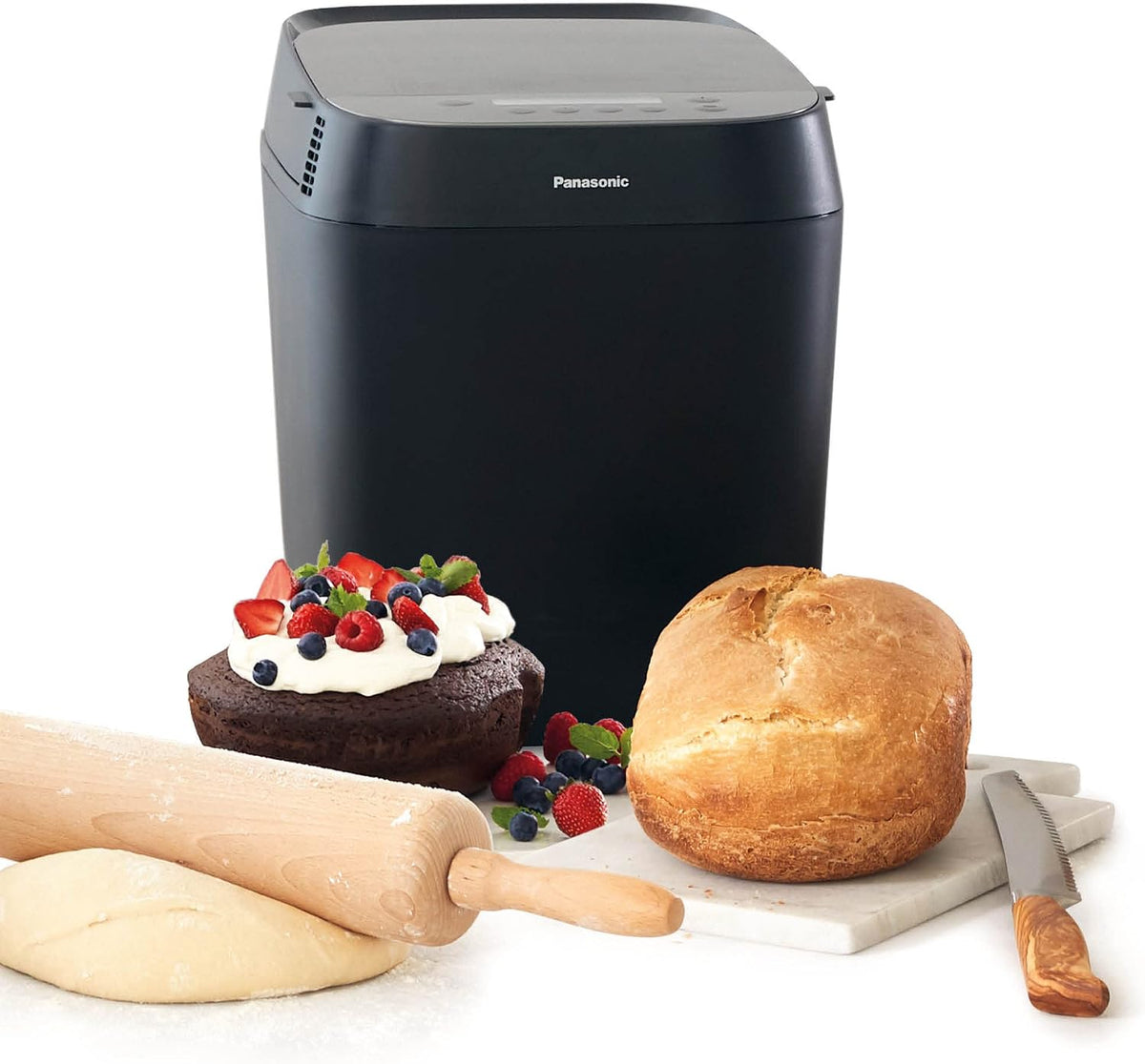 Panasonic Küche Haushalt & Wohnen,Elektrische Küchengeräte,Brotbackautomaten, Schwarz