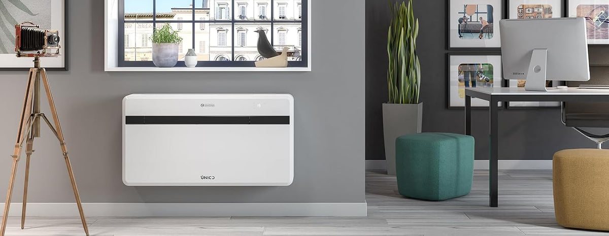 Olimpia Splendid Klimaanlage, 2,1 kW, Weiß/Schwarz, Wärmepumpen-Klimagerät, Unico Evo-F 16 HP PVA