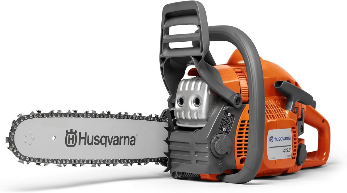 Husqvarna Kettensäge, 15 Zoll, Orange/Grau/Schwarz, Motorsäge Benzin 435 .325 (965167354)