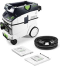 Festool Dunstabzugshaube, Schwarz/Weiß/Grün, Absaugmobil CTL 36 E AC-LHS CLEANTEC (mit High Performance, Saugschlauch knickfest