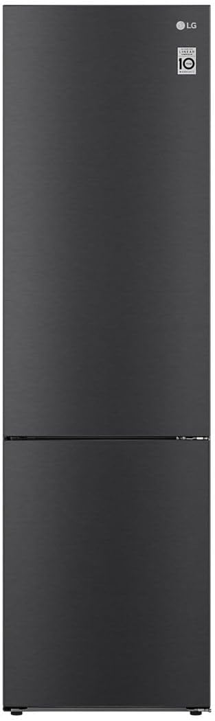 LG Kühlschrank, 59,5 x 67,5 x 203 cm, 384 L, Anthrazit/Schwarz, GBP62MCNAC Kühl-Gefrierkombi, Energieeffizienz A