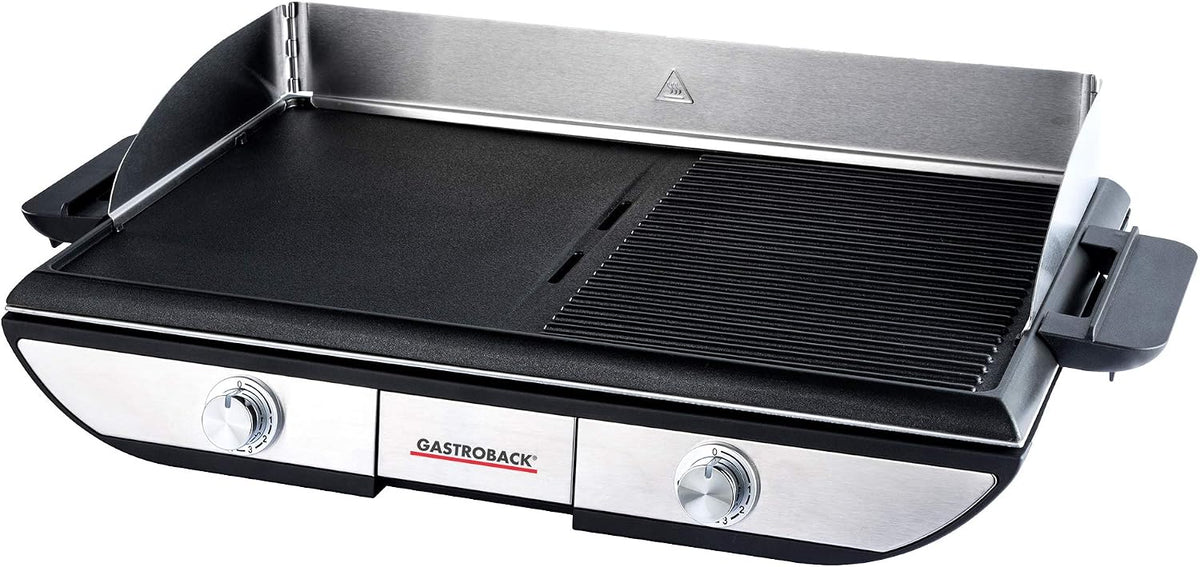 GASTROBACK Elektrische Tischgrills, 1500 cm, Schwarz/Silber, #42523 Design Tischgrill Advanced Pro BBQ