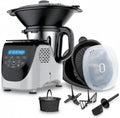 DIRECT Universalküchenmaschinen, 1000 W, 3,00 l, Schwarz/Silber, ® Küchenmaschine mit Kochfunktion Chef-O-Matic® Kitchen
