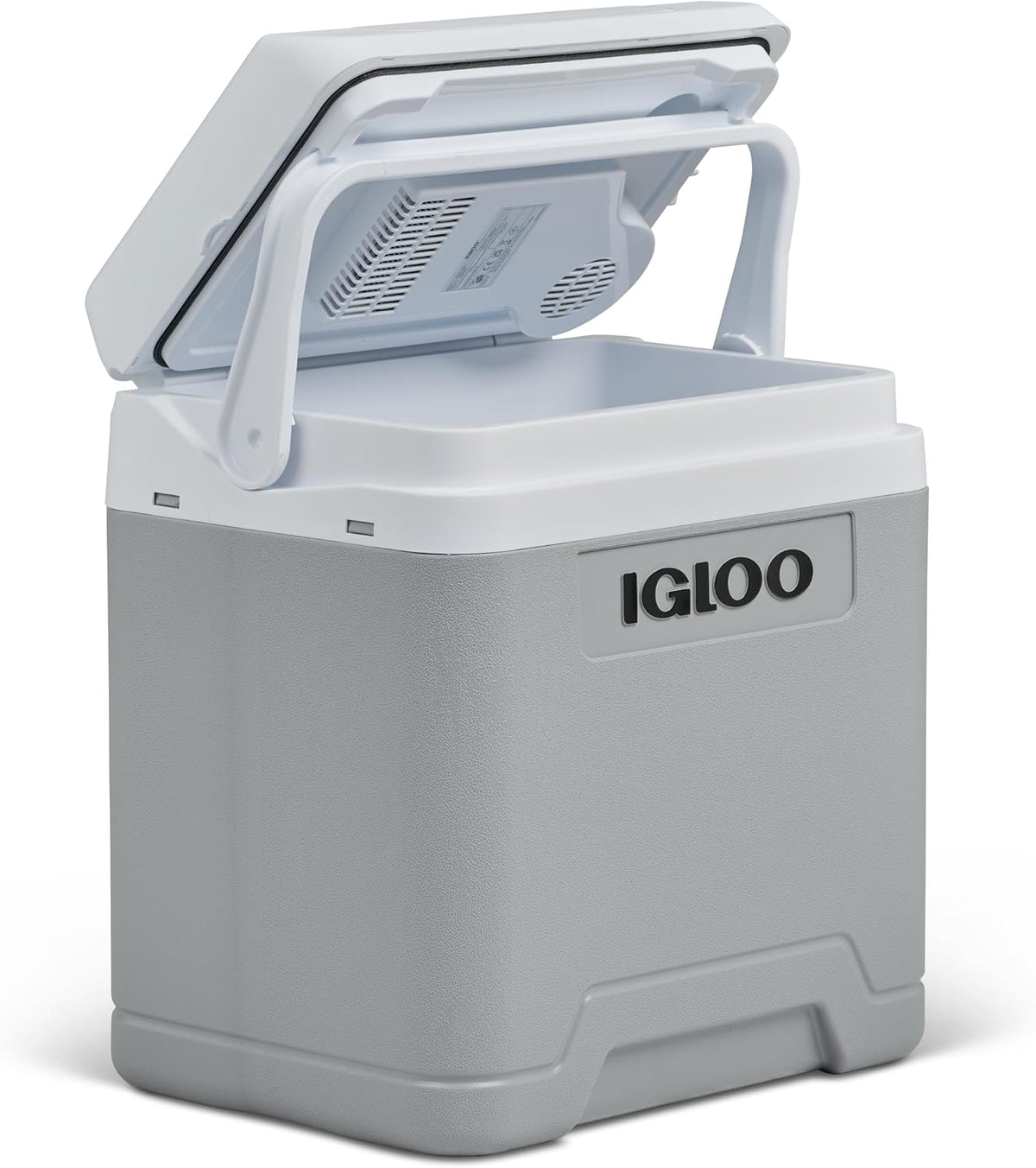 Igloo Kühlschränke, 230 V, 27 L, 12 V, Grau/Weiß, IE27 AC/DC elektrische Kühlbox, Kompakte Auto-Kühlbox für Camping