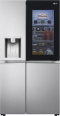 LG Side-by-Side-Kühlschrank, 4 L, Schwarz/Silber, Electronics GSXV91BSAE Kühlschrank Side-by-Side mit Eis-, Crushed Ice und Wasserspender
