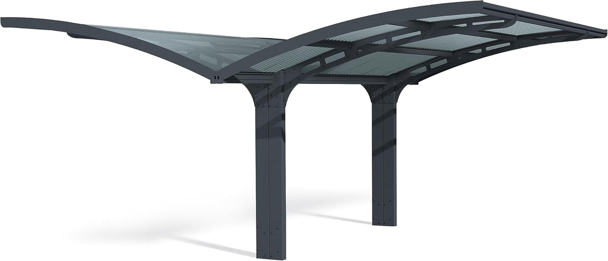Palram Carports, 495 x 578 cm, Anthrazit, Canopia by Carport Bausatz Arizona Wave Doppelcarport