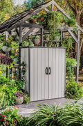 Gerätehaus Ondis24, Grau/Schwarz, Keter Gartenschrank Premier, XXL Geräteschuppen, Geräteschrank Tall Cabinet Schuppen