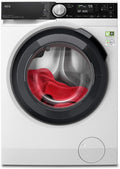 AEG Waschmaschine, 9,0 kg, Weiß/Schwarz, WiFi, UniversalDose Schublade, Leise, Nachlegefunktion, Kindersicherung