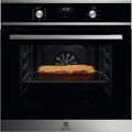 Electrolux Backofen, Schwarz/Edelstahl, SurroundCook® 600 Multifunktions-Ofen EOF5H40BX, Einbau, mehrstufiges Kochen