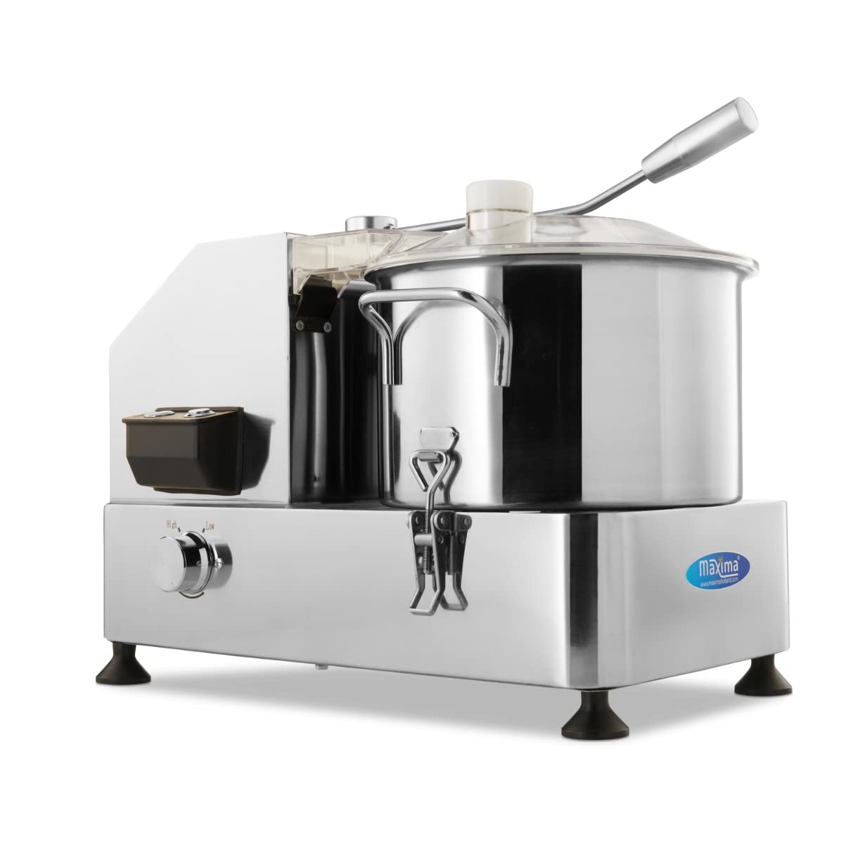 Maxima Küche Haushalt & Wohnen,Elektrische Küchengeräte,Allesschneider, 6 l, Silber/Schwarz