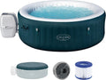 Bestway Badewannen mit Sprudelfunktion, 196 x 66 cm, Dunkelgrün/Weiß, ® Lay-Z-SPA® Energiespar-Whirlpool Miami AirJet™ für 6