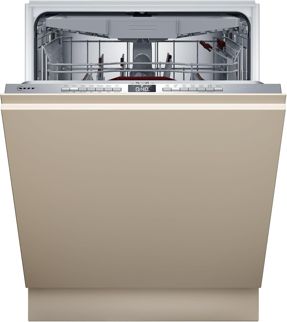 Neff Geschirrspüler, 60 cm, Beige, S255ECX15E, N 50, Smarter XXL- Vollintegriert, Spülmaschine Made in Germany