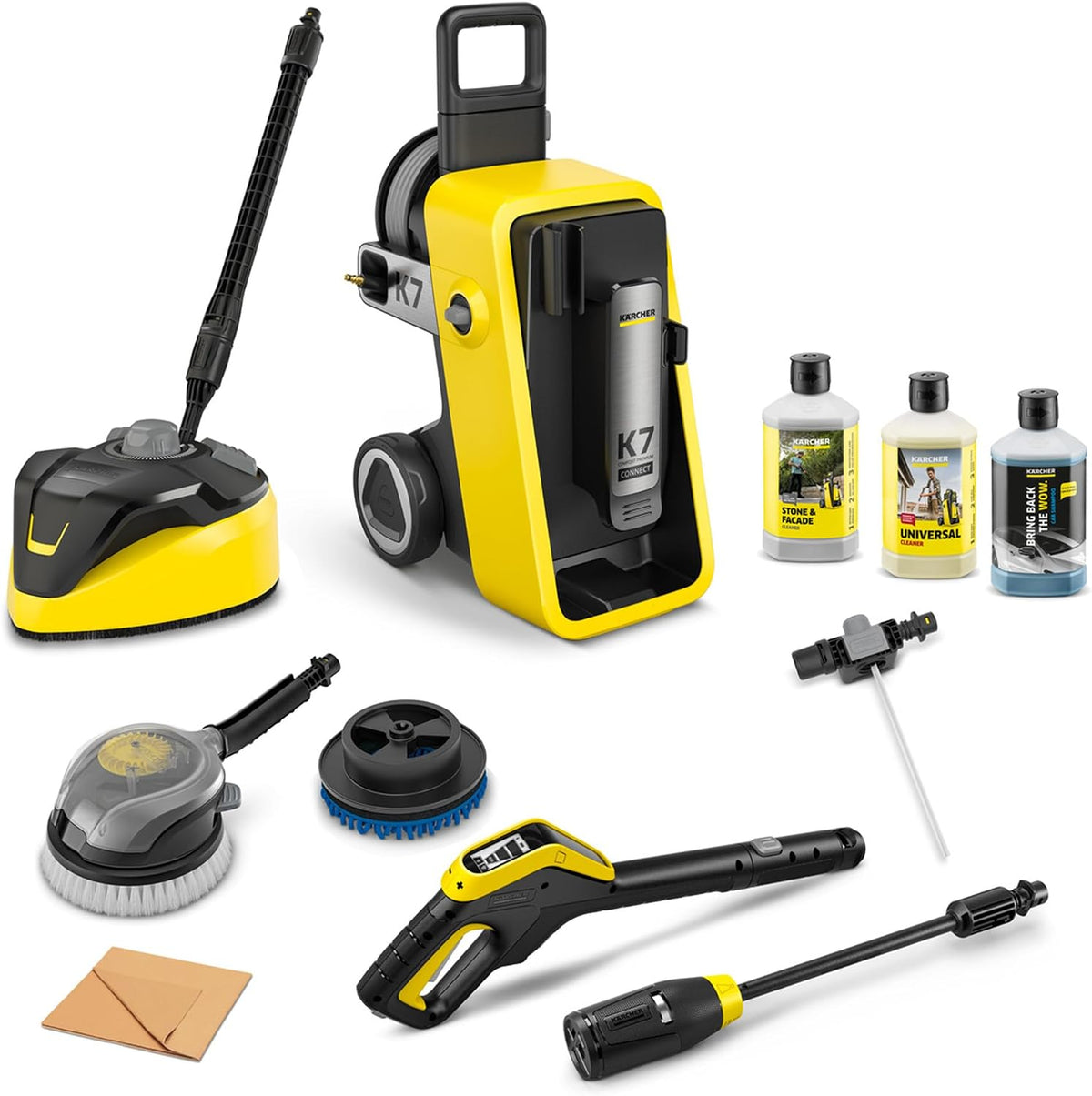 Karcher Hochdruckreiniger, 180 bar, 600 l, 60 m, Gelb/Schwarz, Kärcher K 7 Comfort Premium Connect Car & Home, max
