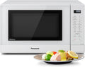 Panasonic Mikrowelle, 32 Liter, 1000 W, Weiß, NN-ST45KWEPG Inverter- nherd mit Drehteller, Edelstahl, 21 automatische Programme