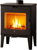 Sannover Thermique Kaminofen, 7,6 kW, 40 cm, Schwarz, Holzofen Dita Scheitholz