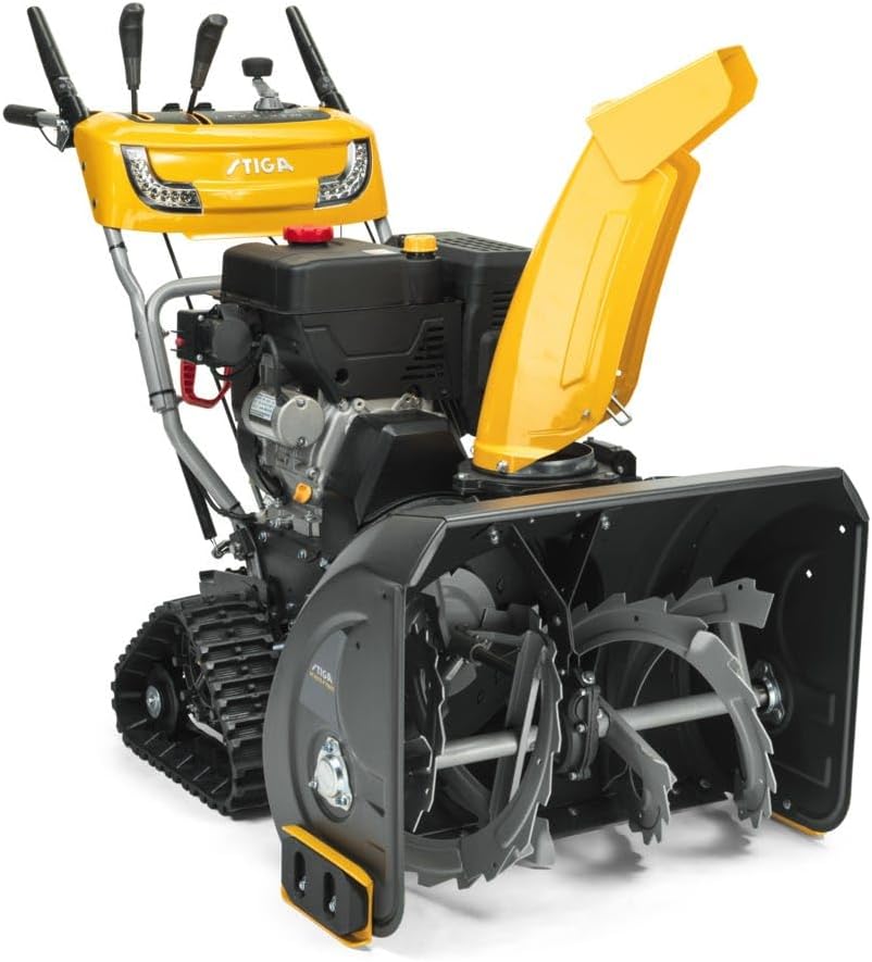 STIGA Schneefräse, 72 cm, gelb/schwarz, ST 6272 P TRAC Raupen-, Benzinmotor, Räumbreite, Scheinwerfer
