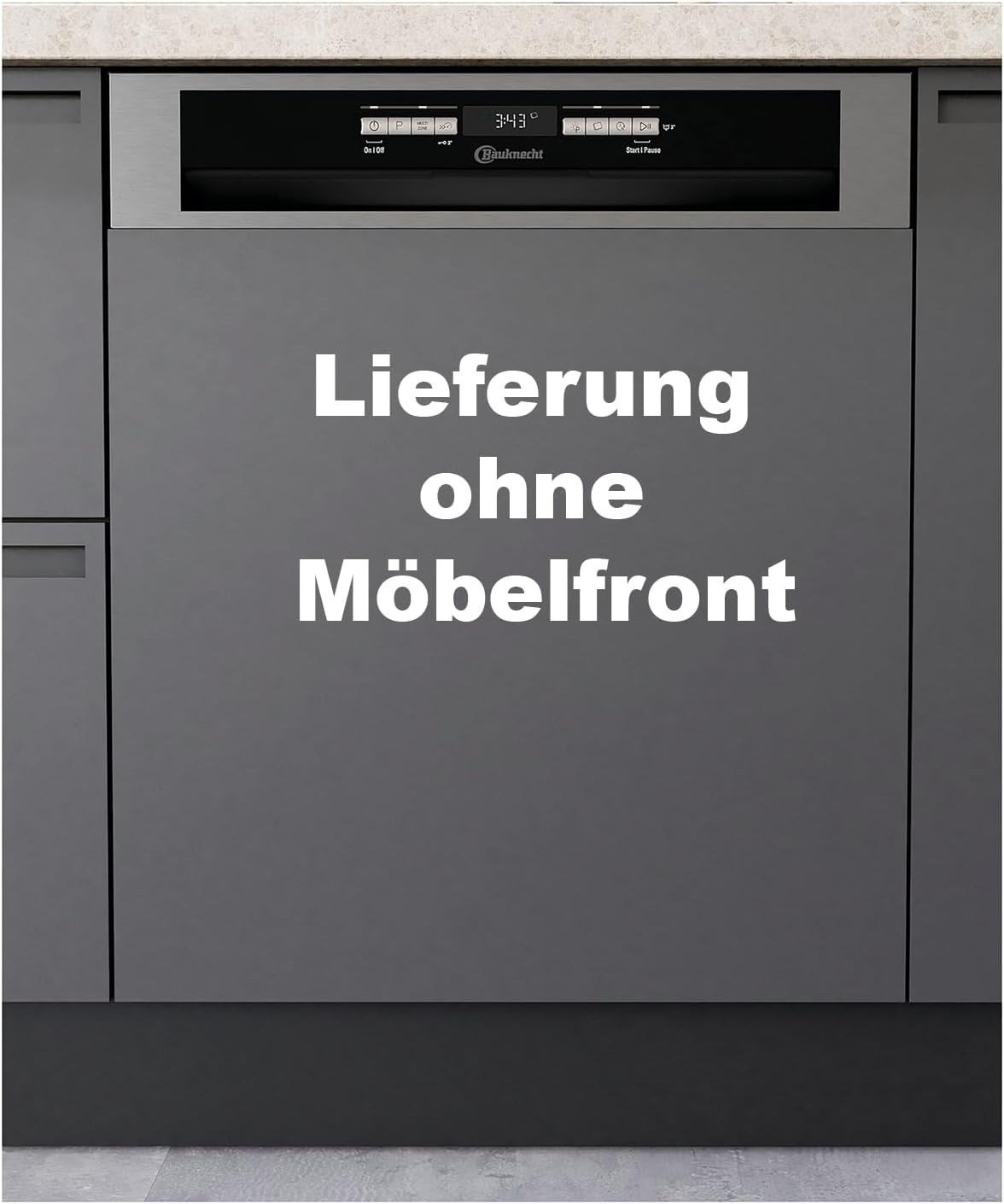 Bauknecht Geschirrspüler, 60 cm, schwarz, B6B D841A X teilintegrierbarer / /C / 14