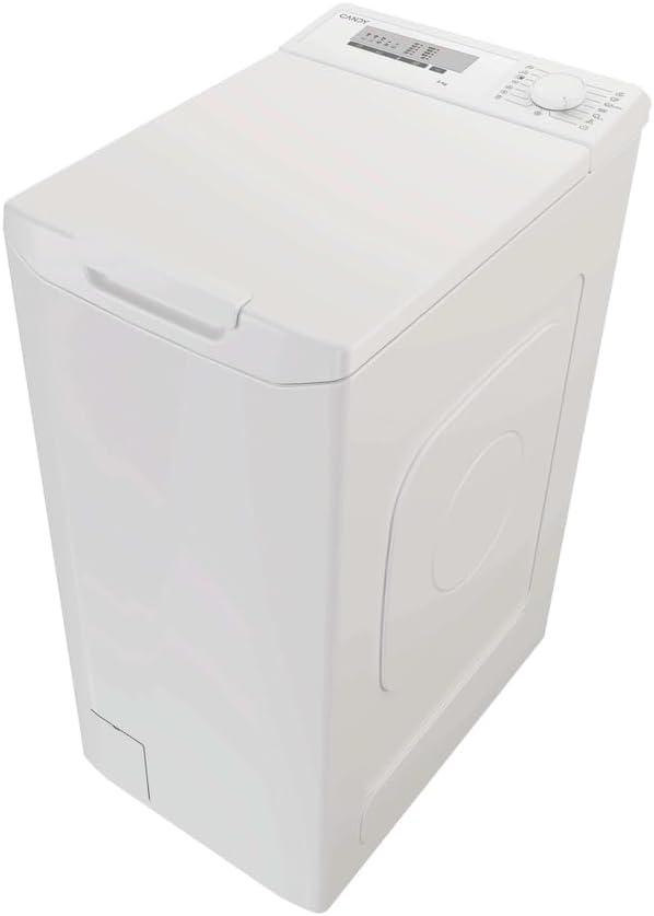 CANDY Waschmaschine, 6 kg, Weiß, EYTC1 06L2-S, Toplader, Energieklasse D, 1000 Umdrehungen, vorzeitiger Start