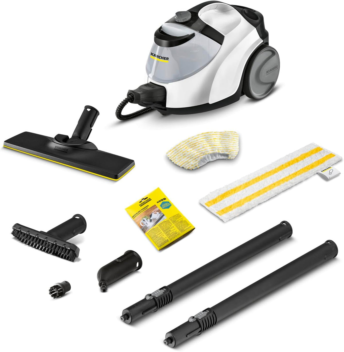 Karcher Kochfeld, 4,2 bar, 150 m, 0,5 l, 1,5 l, Weiß/Schwarz, Kärcher Dampfreiniger SC 5 EasyFix Iron Plug