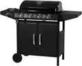 habitat et jardin Gasgrill, 12,9 kW, Schwarz, 'Festa 5' - 5 Brenner davon 1 Seitenbrenner