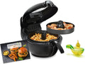 Tefal Heissluftfritteuse, 1,7 kg, schwarz, ActiFry Genius XL 2in1 Heißluftfritteuse mit Rührarm, Testsieger, für 8 Personen
