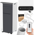 Climative Klimaanlage, 2,6 kW, 26 m, Weiß/Schwarz, Mobile 9000 BTU WiFi Tuya Smart Mobil mit Abluftschlauch
