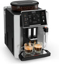 KRUPS Kaffeemaschine, 1450 W, Schwarz/Silber, Machine à café à grain Sensation EA910E10 Argent