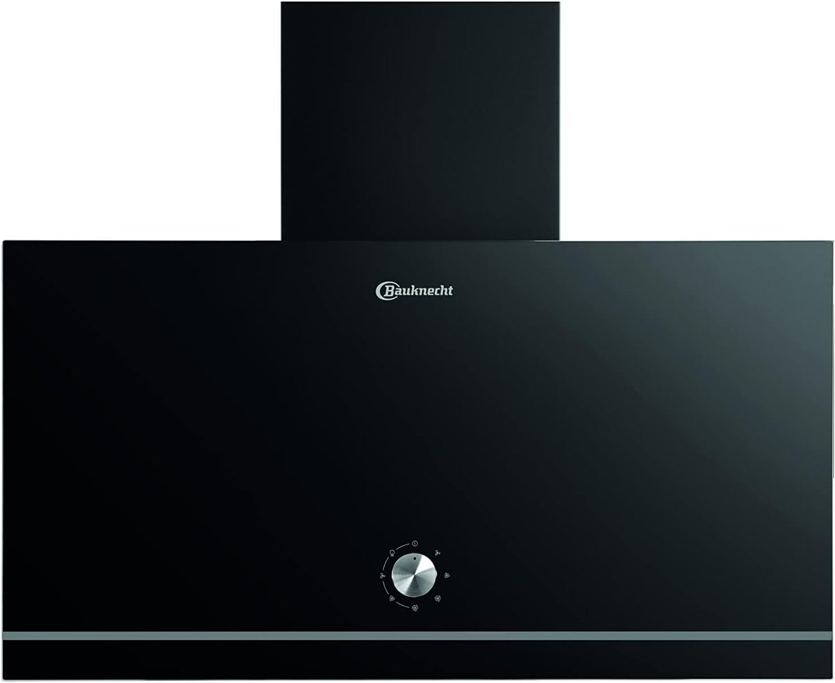 Bauknecht Dunstabzugshaube, 60 cm, Schwarz, DBHVA 62F LM K Kopffrei- / / Für Abluft- und Umluftbetrieb, 1 kWh/LED / 3 Leistungsstufen