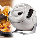 Generic Multikocher, Weiß, Lazy Stir-Fry Pan Cooking Stir-Fry Robot - 360° Automatic