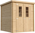 TIMBELA Gerätehaus, Holz, Gartenhaus - Geräteschuppen - mit Boden Imprägnierte
