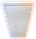heidenfeld Heizen & Kühlen, Weiß, Infrarotheizung HF-HP500 mit Licht, 10 JAHRE GARANTIE - LED Rahmen - Infrarot Deckenheizung