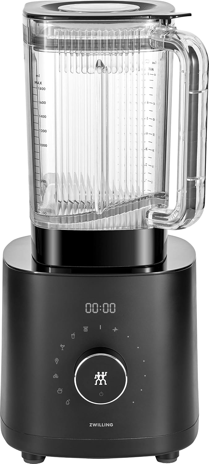 ZWILLING Standmixer, 1.8 Liter, Schwarz/Klar, ENFINIGY Hochleistungs Pro, Mixer mit Edelstahl-Winglet-Klinge & Gleichstrommotor