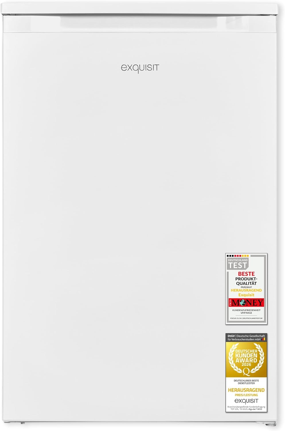 Exquisit Gefrierschrank, 85 l, Weiß, Nutzinhalt, Energieeffizienzklasse C, 4 Sterne Gefrieren, manuelle Temperaturregelung