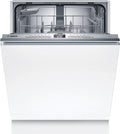 Bosch Geschirrspüler, 60 cm, Weiß/Silber, SMV4HTX00E Serie 4, vollintegrierte Spülmaschine mit Besteckkorb, Extra Trocknen