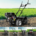 BRAST Motorhacken, 5,15 kW, 1,9 kW, 85 cm, Schwarz, Motorhacke Gartenfräse Benzin, 6PS)- (7PS), 25- Arbeitsbreite