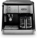 De'Longhi Kaffeemaschine, 1 l, Edelstahl/Schwarz, Kombi BCO 421.S, mit Espresso-Siebträger und Filterkaffee-Funktion