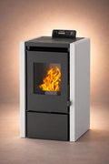 Nemaxx Pelletheizungen, 5,3 kW, 120 m, Grau, ® PC5 Pelletofen A+ bis ³, Chrono & ECO-Modus, WiFi Ready (App optional)