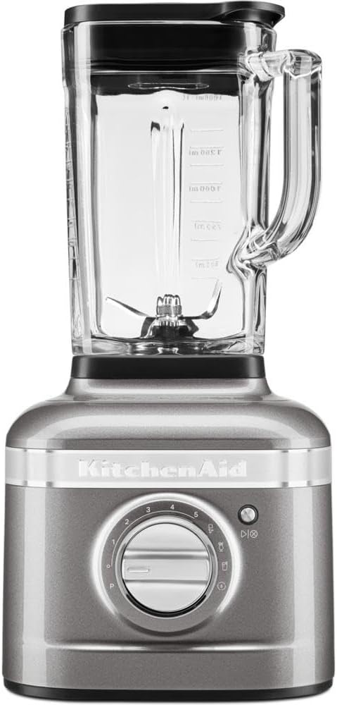 KitchenAid K400 Artisan Standmixer, 1,4 Liter, 1200 W, Silber, 5KSB4026EMS Medaillon