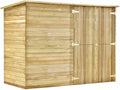 Gerätehaus vidaXL, 232x110x170 cm, imprägniertes Kiefernholz., Holz, Kiefern Imprägniert Fahrradgarage Gartenschuppen hütte