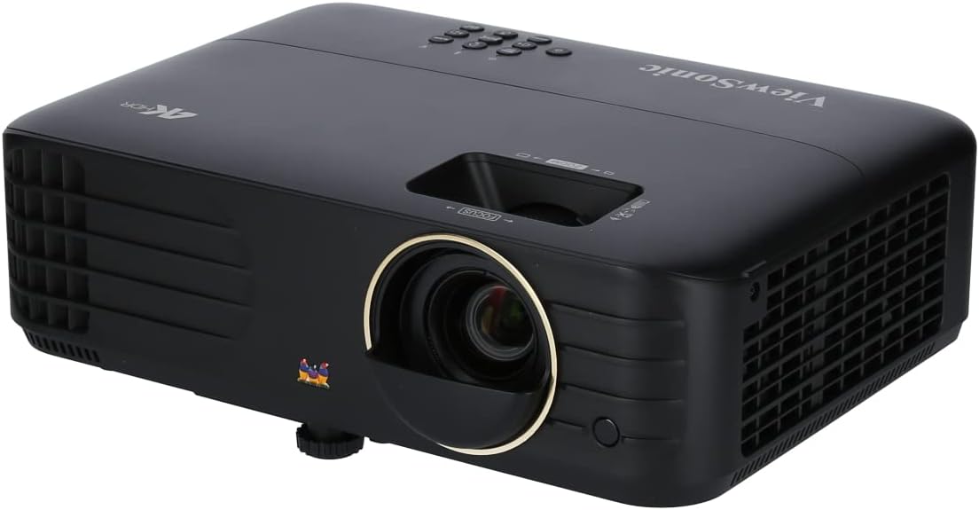 ViewSonic Beamer, Schwarz, PX728-4K UHD Heimkino DLP (4K, 2.000 ANSI Lumen, Rec. 709, 2x HDMI, USB-C, 10 Watt Lautsprecher