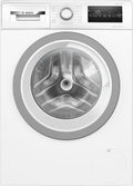 Bosch Waschmaschine, 60 cm, 8 kg, Weiß, WAN28K23 Serie 4, Frontlader mit Fassungsvermögen, 1400 UpM, EcoSilence Drive: leises und sparsames Waschen