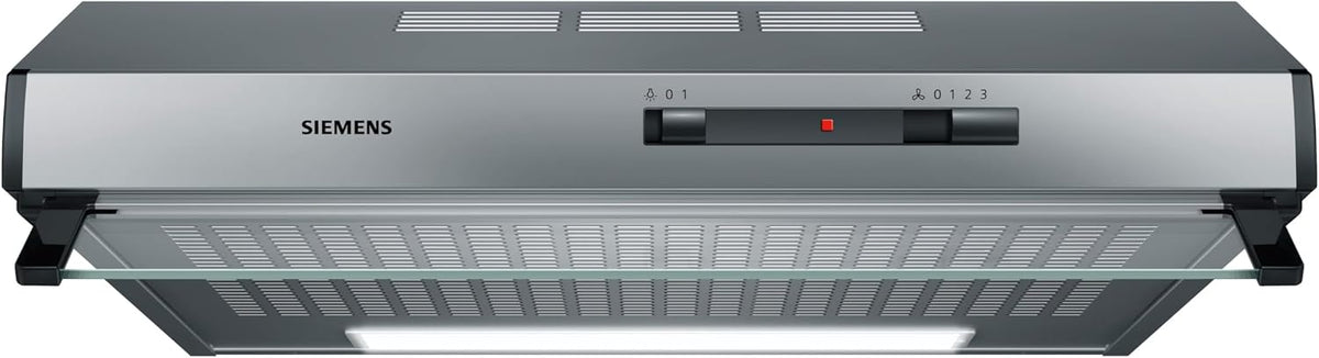 Siemens Dunstabzugshaube, Edelstahl, Silber/Schwarz, Siem Unterbauhaube LU62LFA51 iQ100 D sr