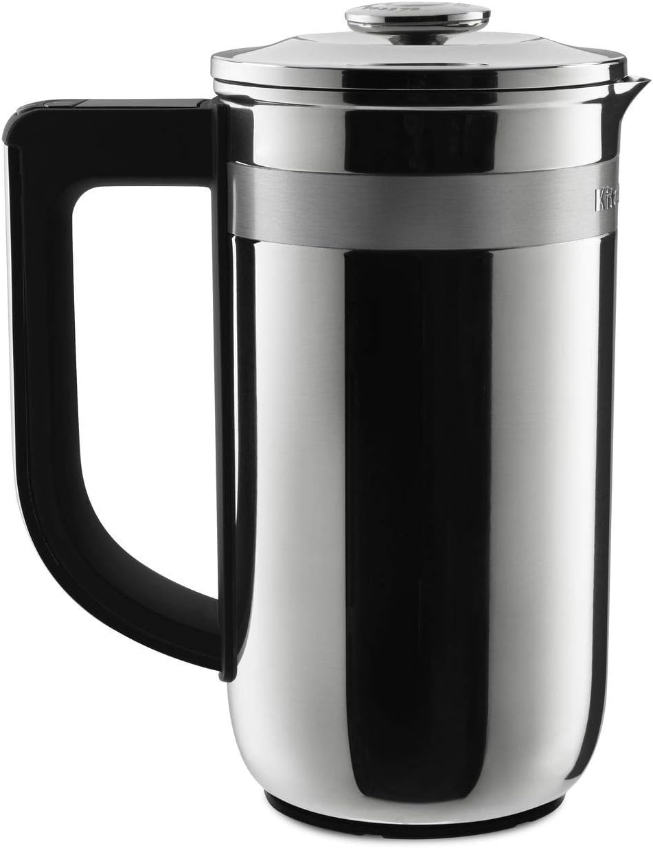 KitchenAid Kaffeemaschine, Schwarz/Silber, KCM0512SS Präzisions-Press-, Edelstahl