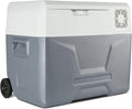MEDION Mini-Kühlschrank, 230 V, 40 L, 12 V, 24 V, Grau/Weiß, mobile elektrische Kompressor Kühlbox ( Kapazität, Mini Kühlschrank & Gefrierbox