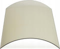 Kaminglas Hitzeschutzplatten, 44.8x35x36.6 cm, 366 mm, Beige, Gebogen, für Fireplace Hark Opera B, Temperaturbeständig bis 800 °C